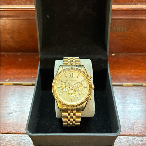 Michael Kors Lexington Chronograph Watch - Picture 1 of 4